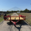 2026 TOP HAT 83″ X 14′ PIPE TOP UTILITY TRAILER WITH 4′ SPRING ASSIST RAMP GATE, SPARE 7k-GVWR-RED - Image 10