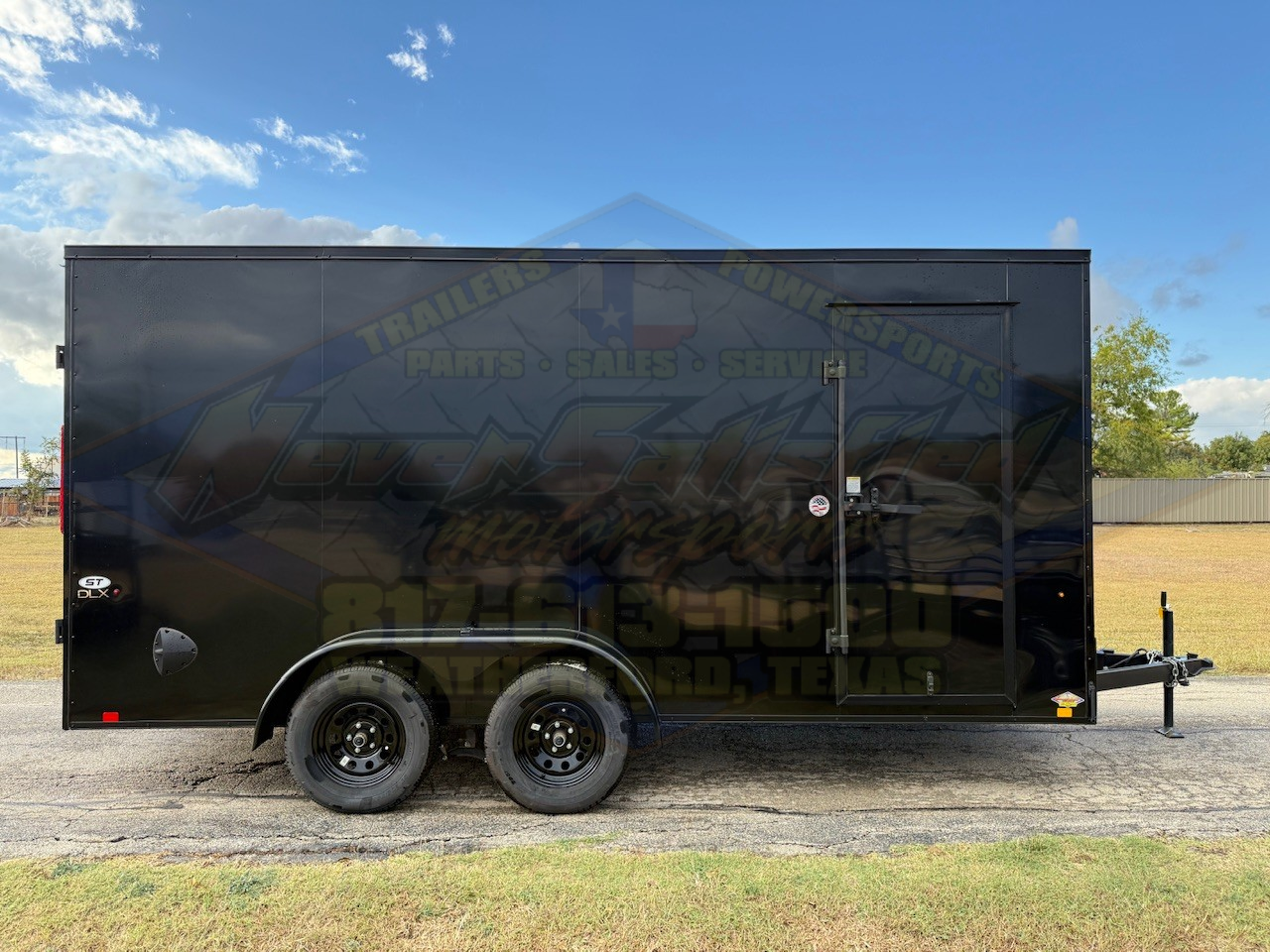 2026 LOOK 7' X 16' TANDEM AXLE ENCLOSED CARGO TRAILER WITH SPARE, BLACK 7,000 GVWR - Image 3