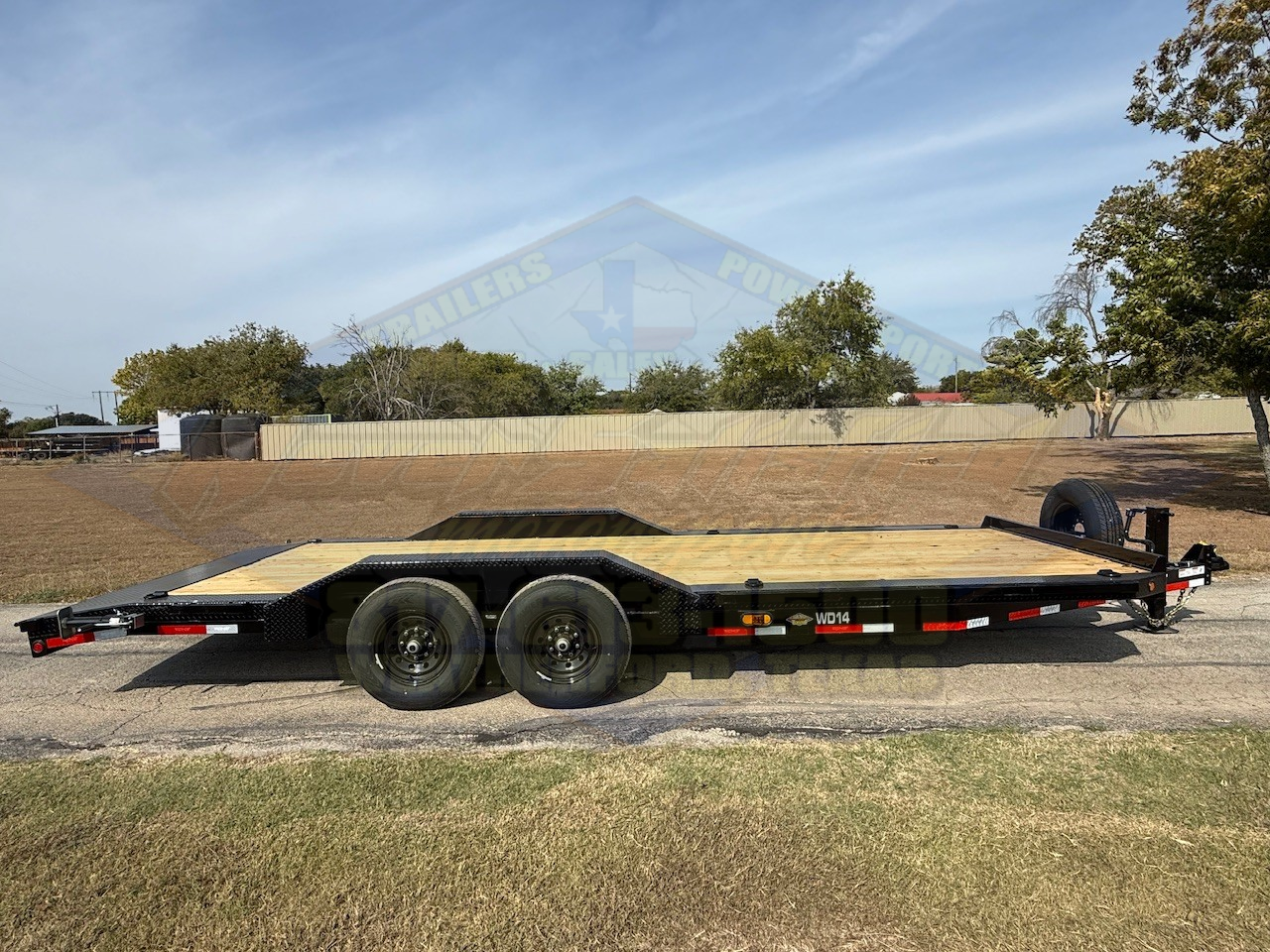 2026 TOP HAT 102" X 22' EQUIPMENT TRAILER W/ DRIVE OVER FENDERS, SLIDE OUT RAMPS, SPARE 14,000 GVWR - Image 3