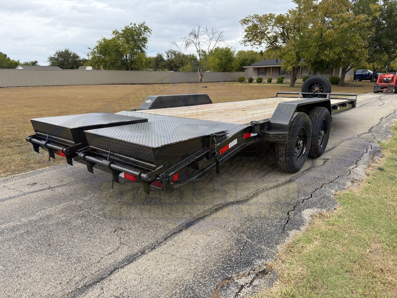 2026 DELCO 83" X 22' BUMPER PULL EQUIPMENT TRAILER WITH MONSTER RAMPS, SPARE CHARCOAL 14,000 GVWR - Image 4