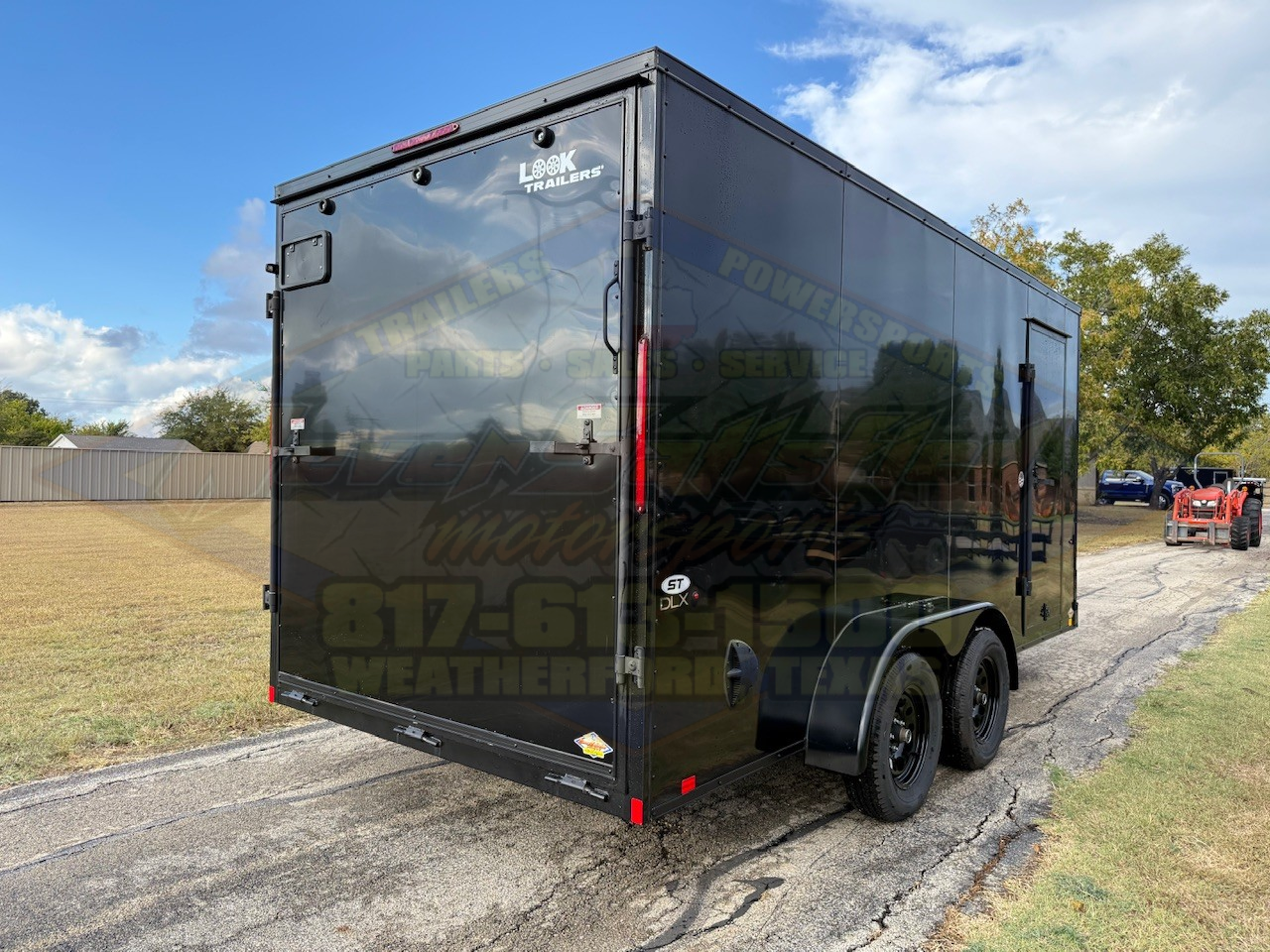 2026 LOOK 7' X 16' TANDEM AXLE ENCLOSED CARGO TRAILER WITH SPARE, BLACK 7,000 GVWR - Image 4