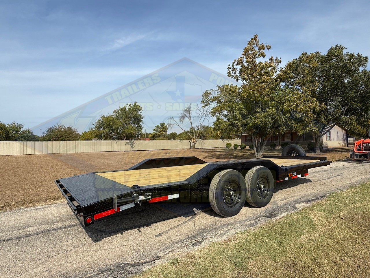 2026 TOP HAT 102" X 22' EQUIPMENT TRAILER W/ DRIVE OVER FENDERS, SLIDE OUT RAMPS, SPARE 14,000 GVWR - Image 4