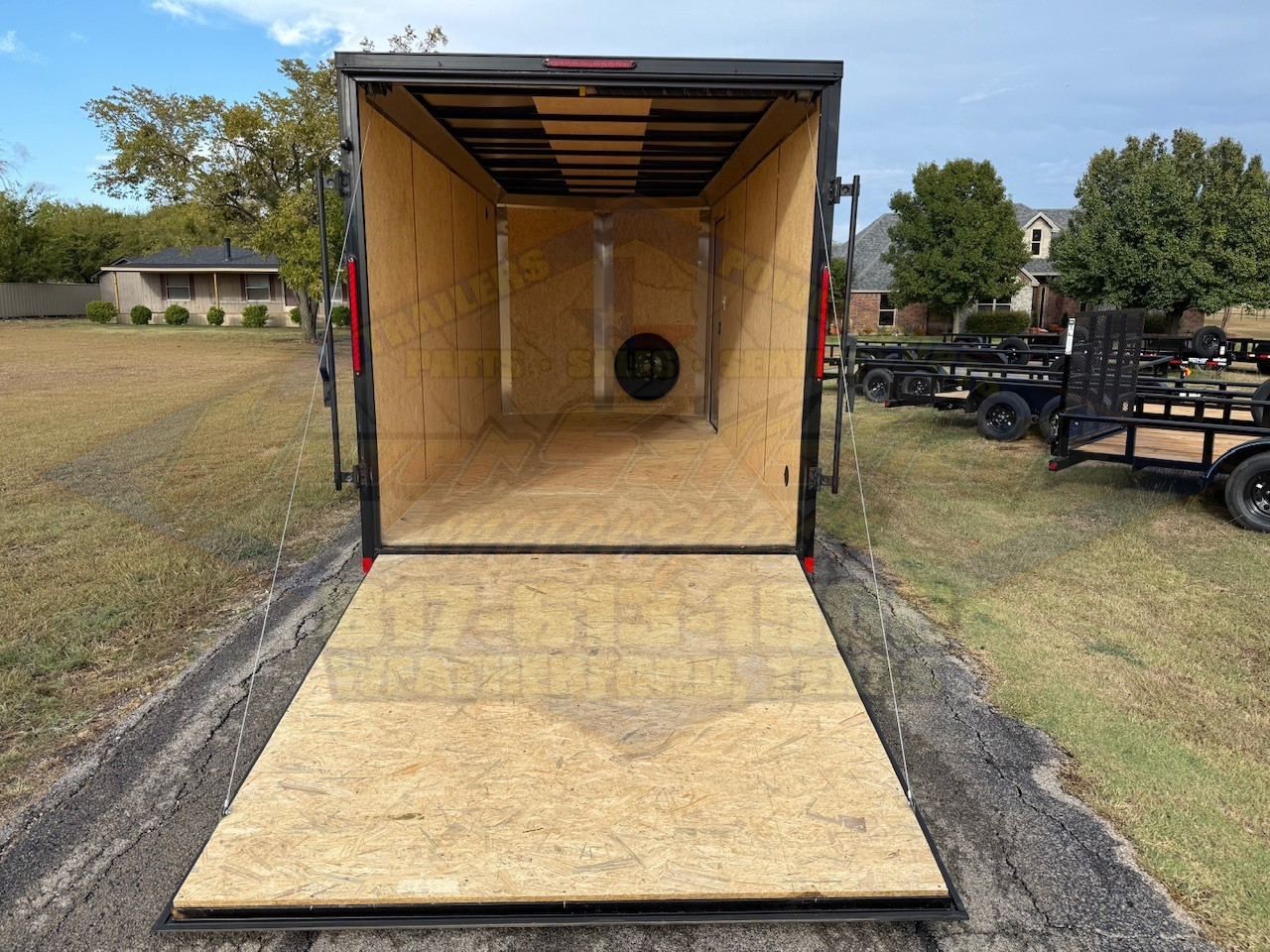 2026 LOOK 7' X 16' TANDEM AXLE ENCLOSED CARGO TRAILER WITH SPARE, BLACK 7,000 GVWR - Image 5