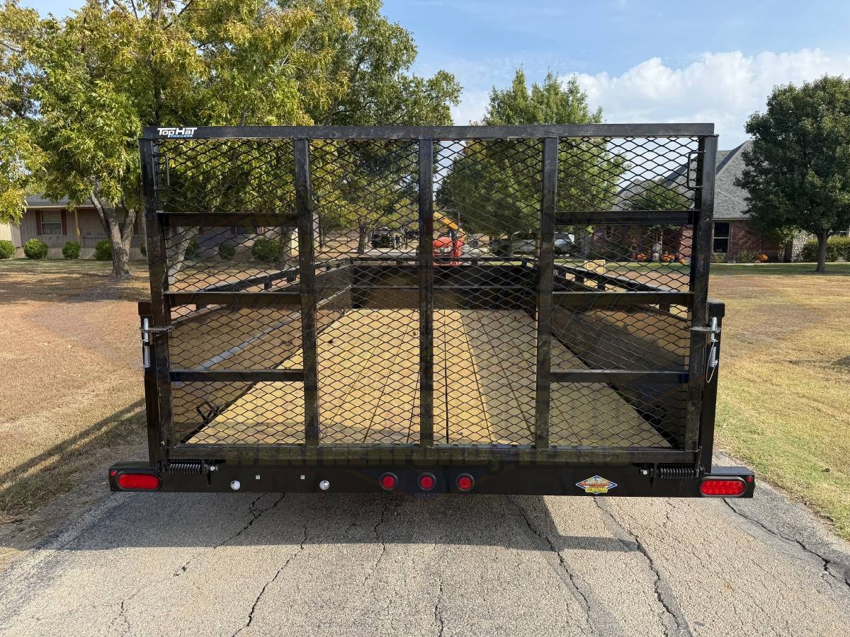 2026 TOP HAT 83" X 16' TANDEM AXLE TRAILER WITH SOLID SIDES, 4' RAMP GATE, SPARE - Image 5