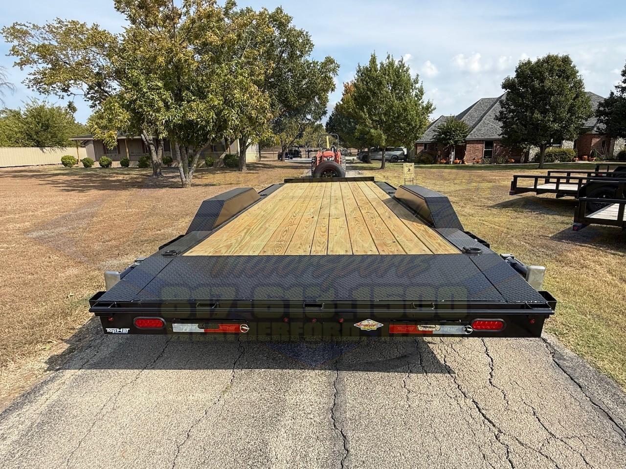 2026 TOP HAT 102" X 22' EQUIPMENT TRAILER W/ DRIVE OVER FENDERS, SLIDE OUT RAMPS, SPARE 14,000 GVWR - Image 5