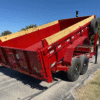 2026 LIBERTY 83" X 14' GOOSENECK DUMP TRAILER WITH TARP, RAMPS AND SPARE 15,900 GVWR RED - Image 6