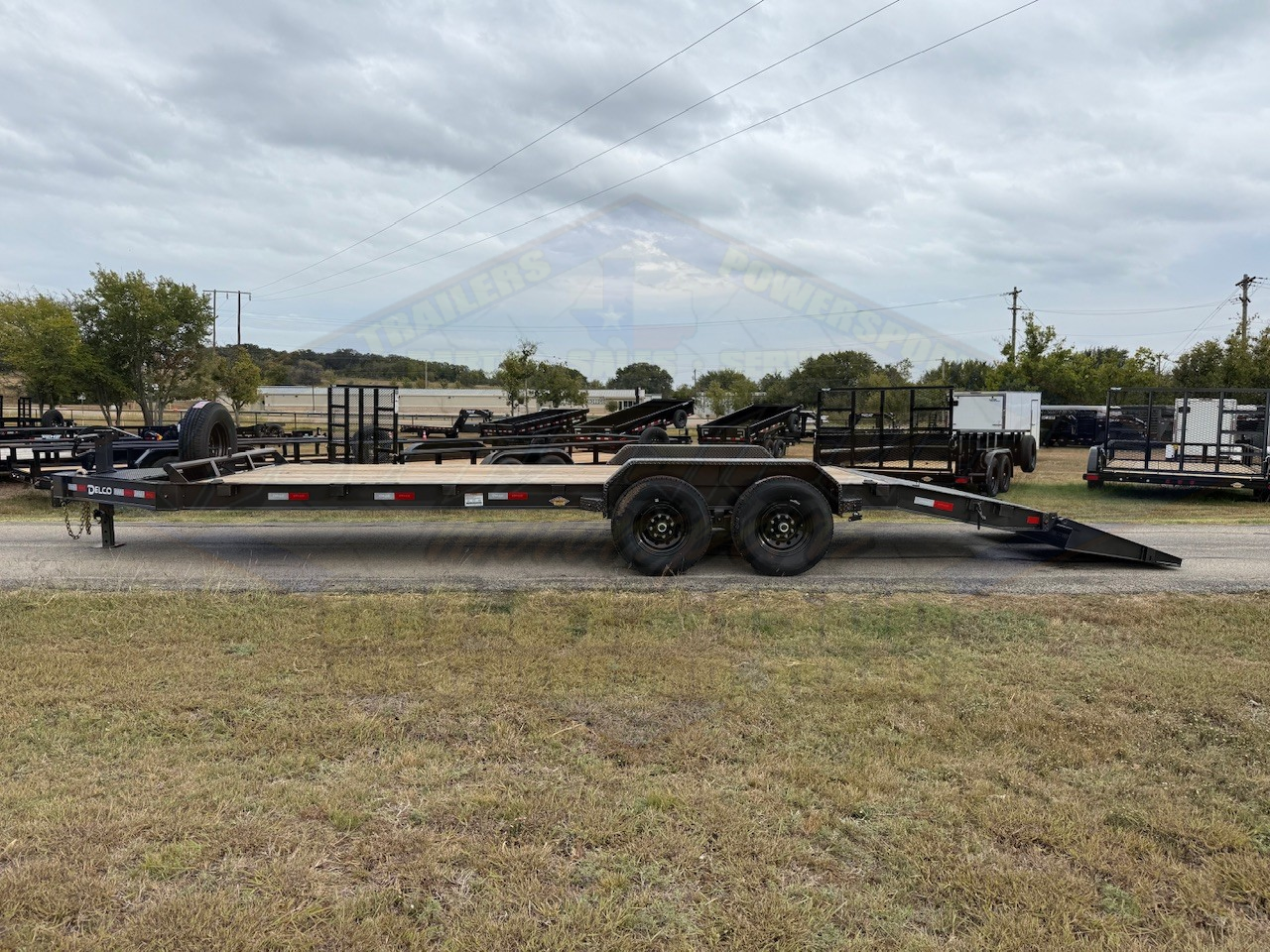 2026 DELCO 83" X 22' BUMPER PULL EQUIPMENT TRAILER WITH MONSTER RAMPS, SPARE CHARCOAL 14,000 GVWR - Image 6