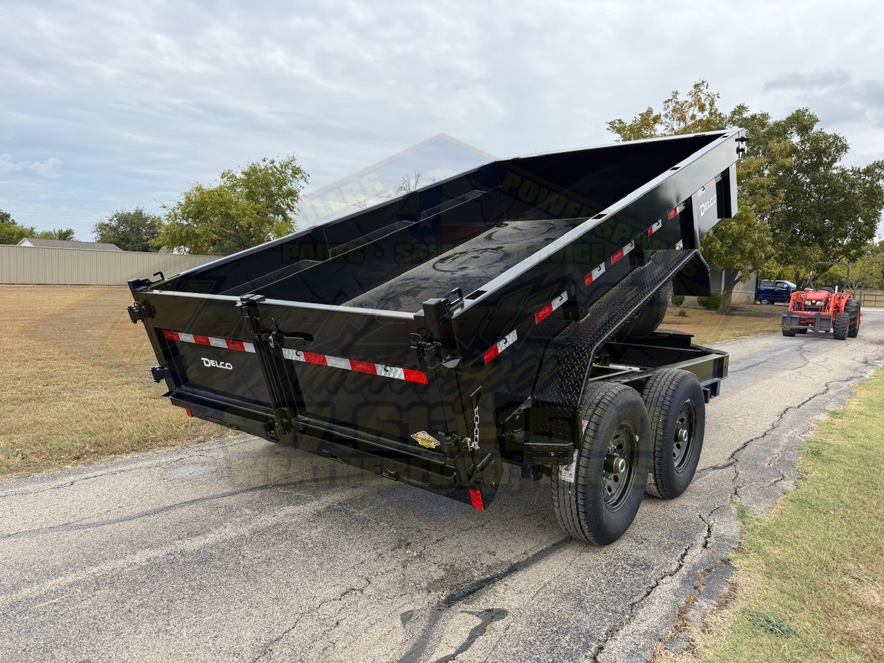 2025 DELCO 83" X 12' DUMP TRAILER WITH TARP, RAMPS AND SPARE 14,000 GVWR - Image 6