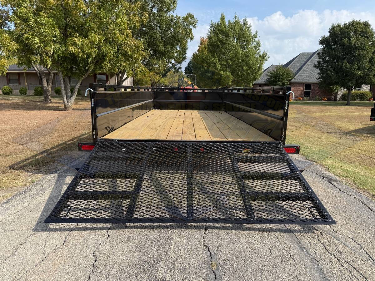 2026 TOP HAT 83" X 16' TANDEM AXLE TRAILER WITH SOLID SIDES, 4' RAMP GATE, SPARE - Image 6