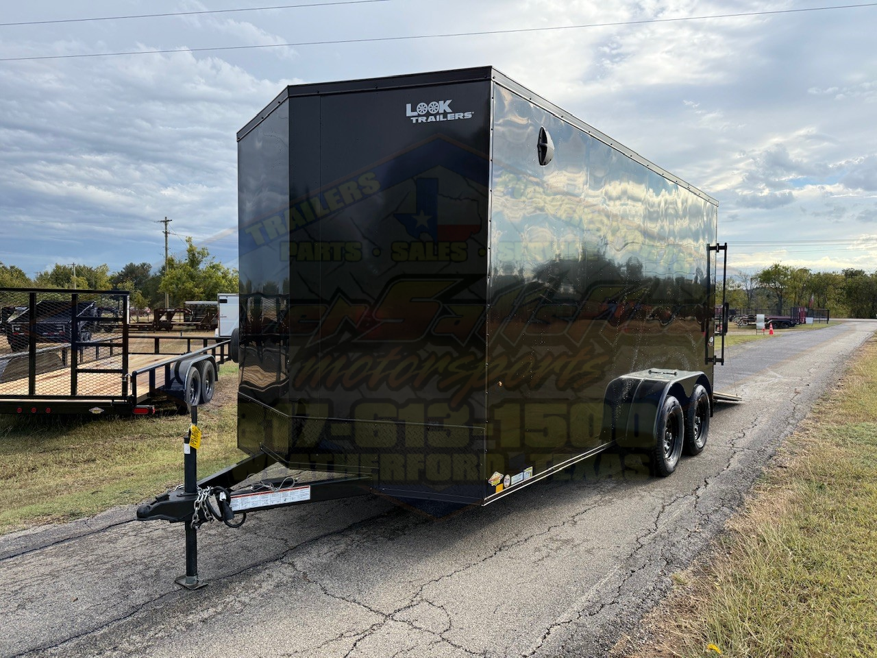 2026 LOOK 7' X 16' TANDEM AXLE ENCLOSED CARGO TRAILER WITH SPARE, BLACK 7,000 GVWR - Image 7