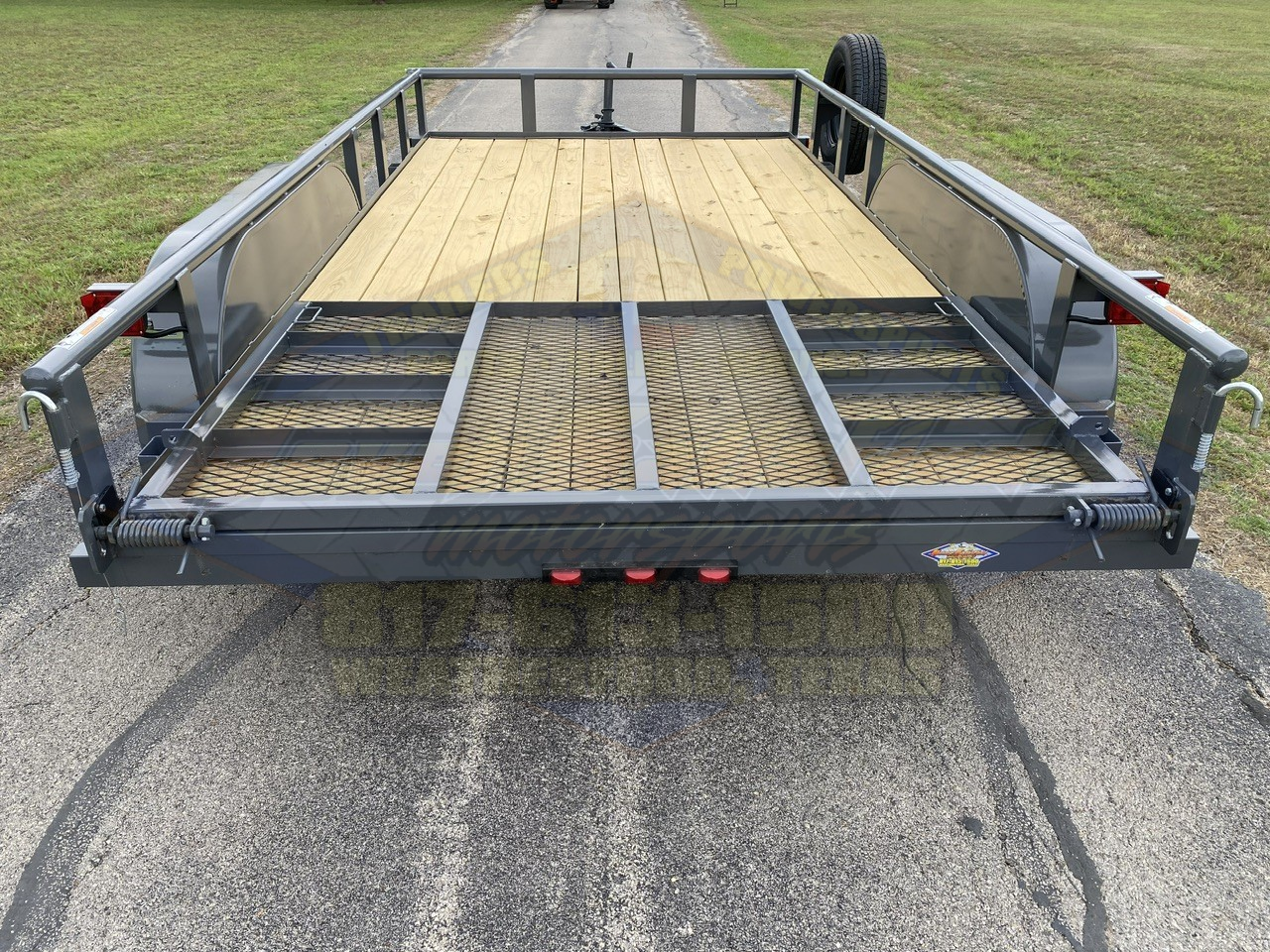 2026 TOP HAT 83″ X 14′ PIPE TOP UTILITY TRAILER WITH 4′ SPRING ASSIST RAMP GATE, SPARE 7,000-GVWR-GRAY - Image 7