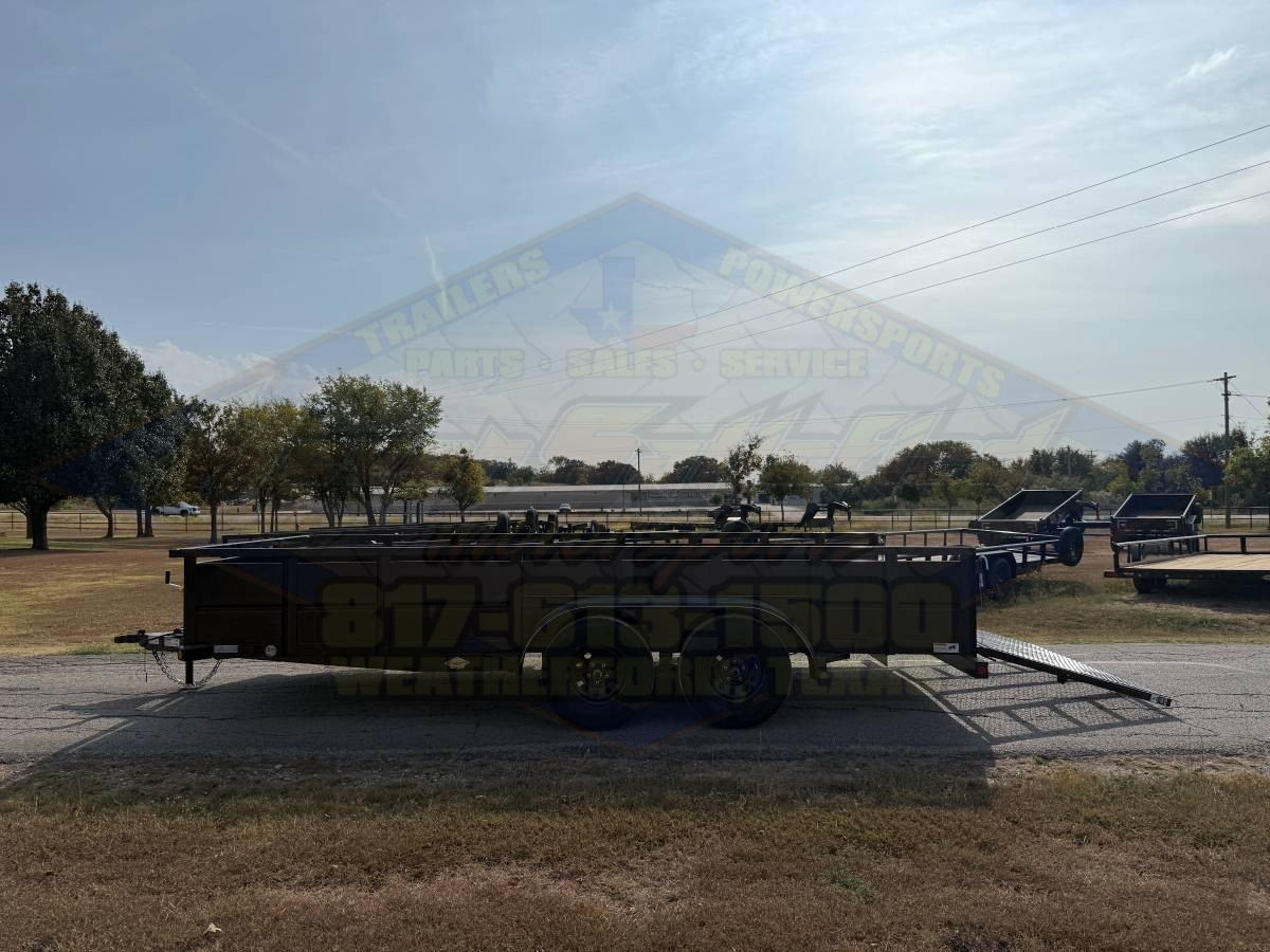 2026 TOP HAT 83" X 16' TANDEM AXLE TRAILER WITH SOLID SIDES, 4' RAMP GATE, SPARE - Image 7