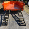 2026 LIBERTY 83" X 16' BUMPER PULL DUMP WITH TARP, RAMPS AND SPARE 15,400 GVWR ORANGE/BLACK - Image 8