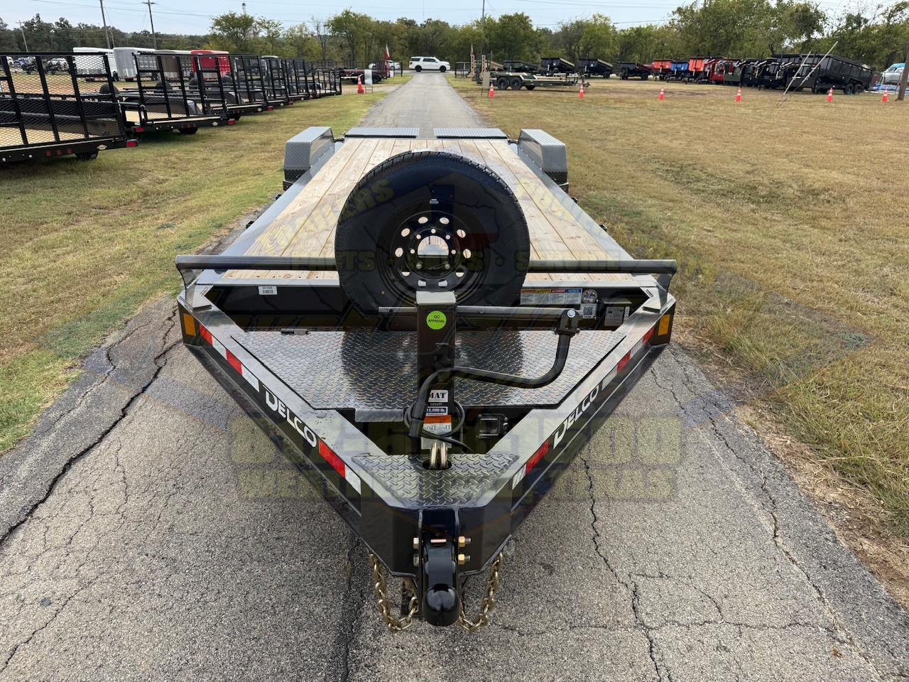 2026 DELCO 83" X 22' BUMPER PULL EQUIPMENT TRAILER WITH MONSTER RAMPS, SPARE CHARCOAL 14,000 GVWR - Image 8