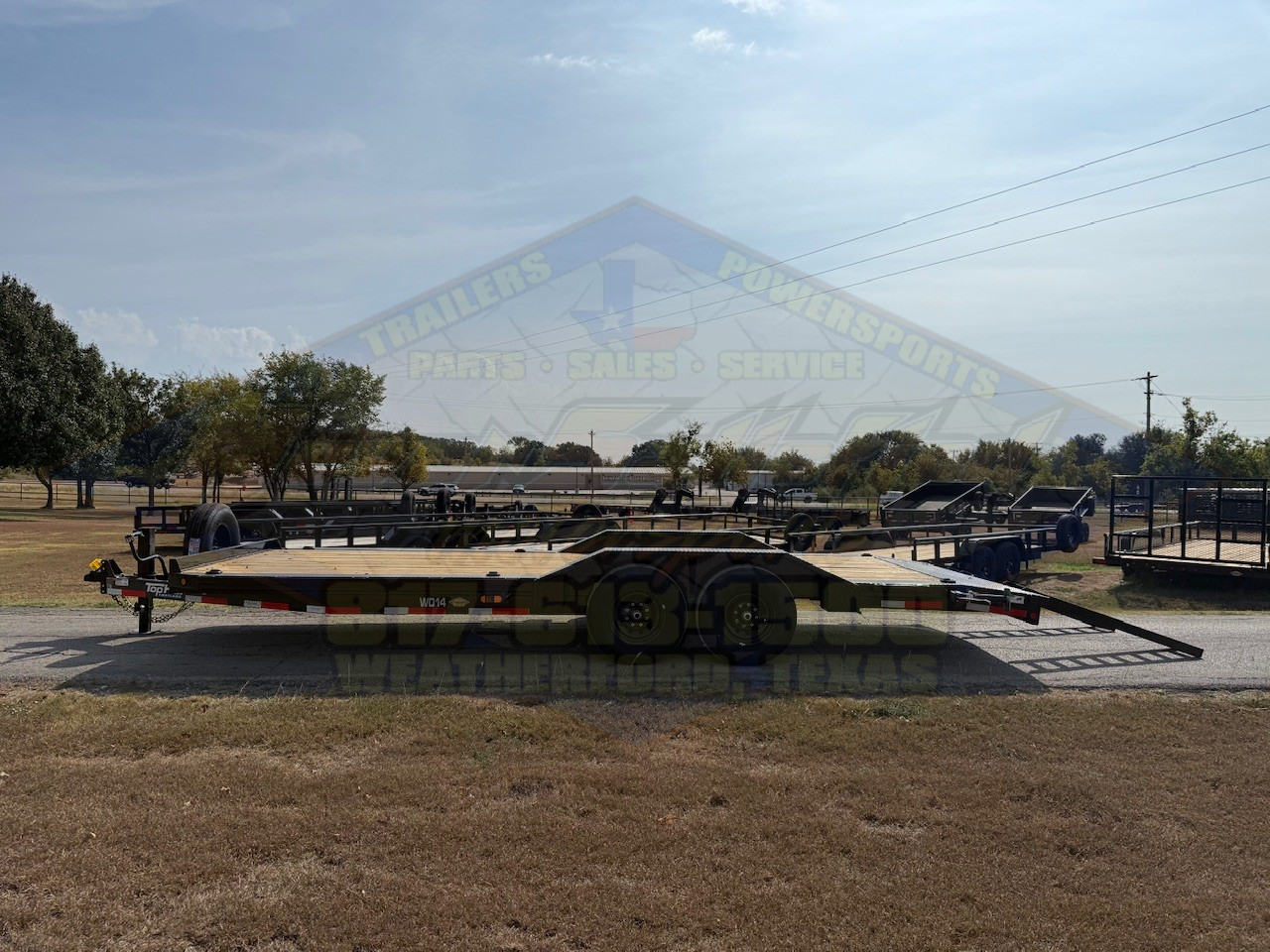 2026 TOP HAT 102" X 22' EQUIPMENT TRAILER W/ DRIVE OVER FENDERS, SLIDE OUT RAMPS, SPARE 14,000 GVWR - Image 8