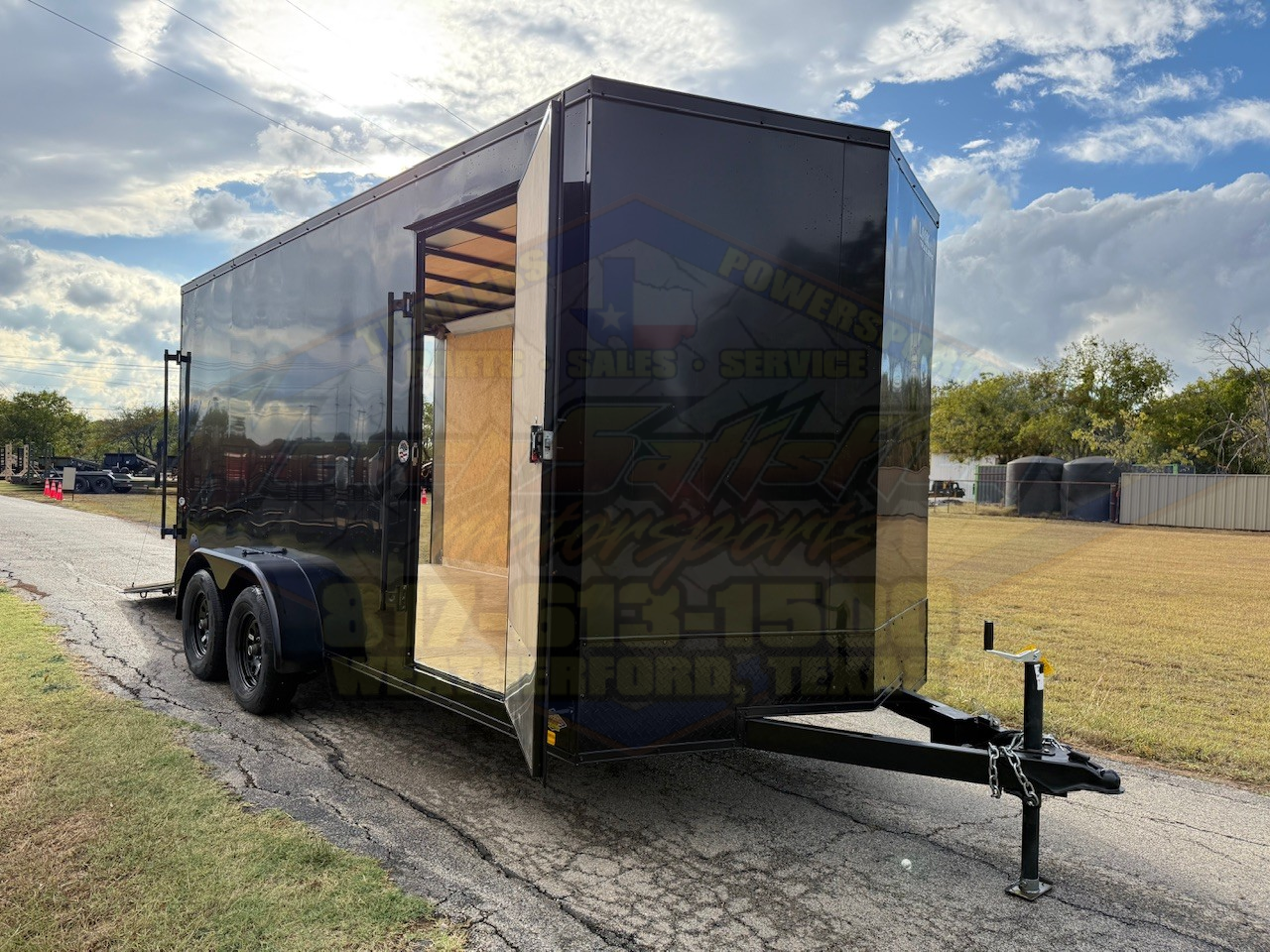 2026 LOOK 7' X 16' TANDEM AXLE ENCLOSED CARGO TRAILER WITH SPARE, BLACK 7,000 GVWR - Image 9