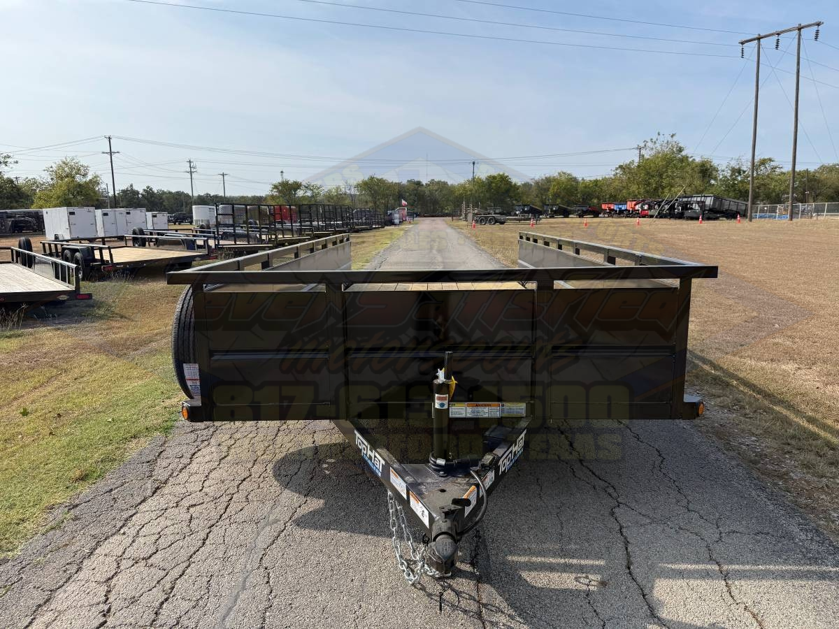 2026 TOP HAT 83" X 16' TANDEM AXLE TRAILER WITH SOLID SIDES, 4' RAMP GATE, SPARE - Image 9