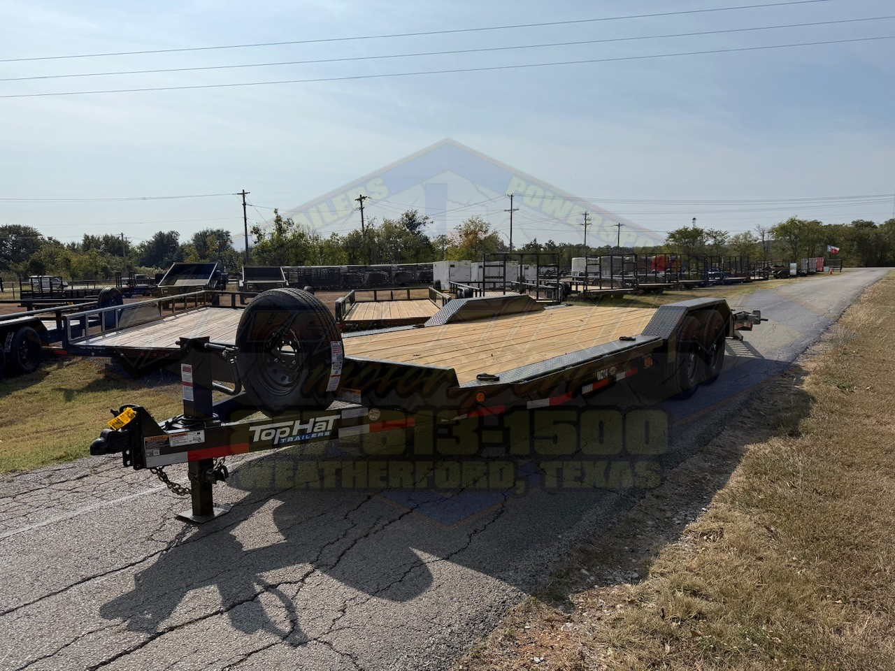 2026 TOP HAT 102" X 22' EQUIPMENT TRAILER W/ DRIVE OVER FENDERS, SLIDE OUT RAMPS, SPARE 14,000 GVWR - Image 9