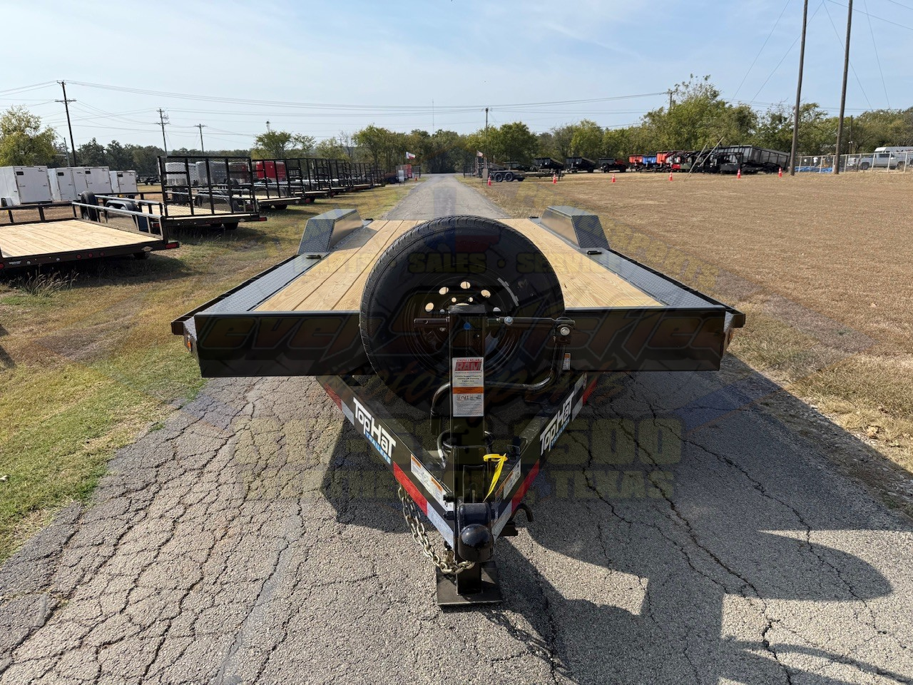 2026 TOP HAT 102" X 22' EQUIPMENT TRAILER W/ DRIVE OVER FENDERS, SLIDE OUT RAMPS, SPARE 14,000 GVWR - Image 10