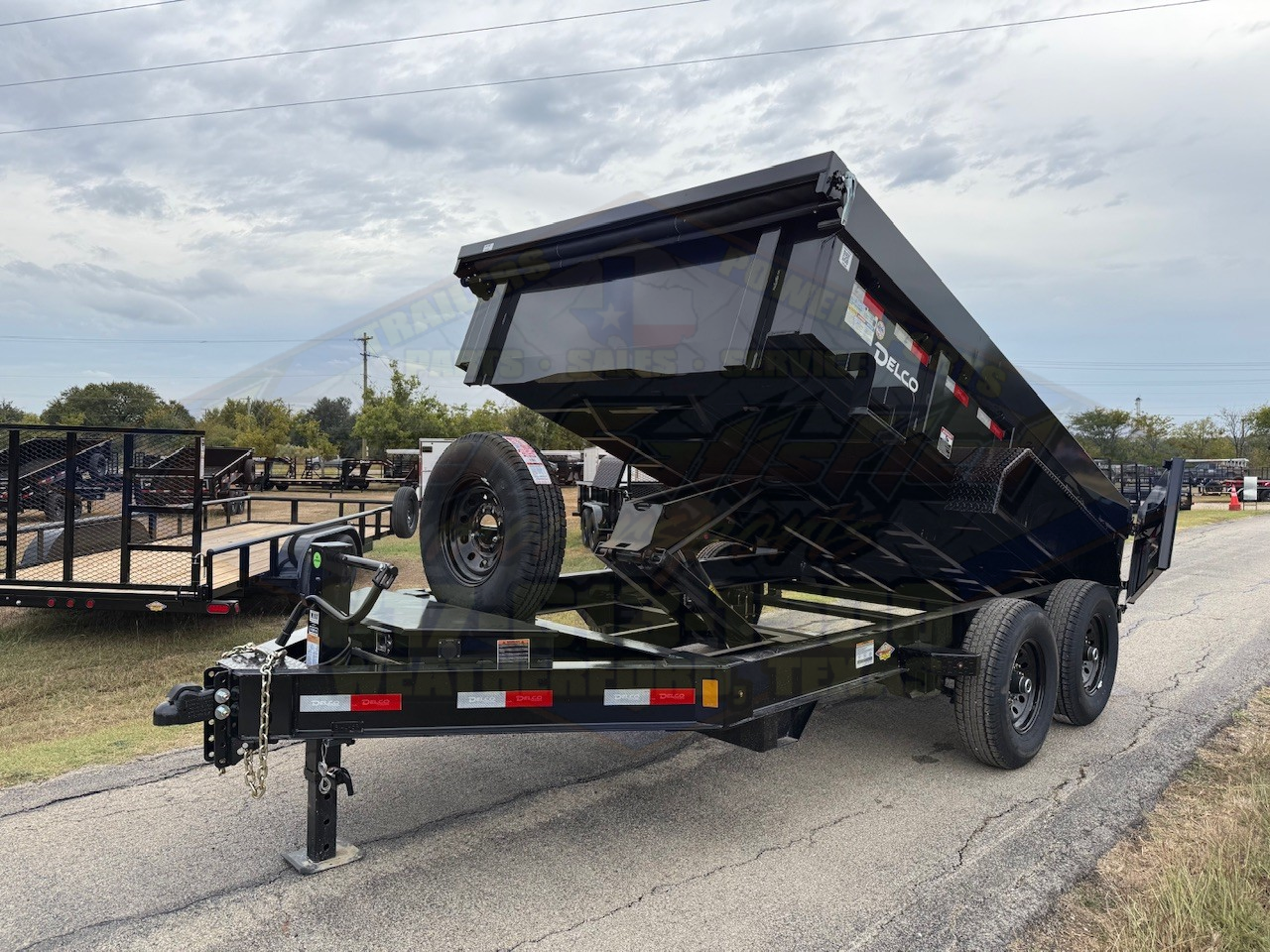 2025 DELCO 83" X 12' DUMP TRAILER WITH TARP, RAMPS AND SPARE 14,000 GVWR - Image 11