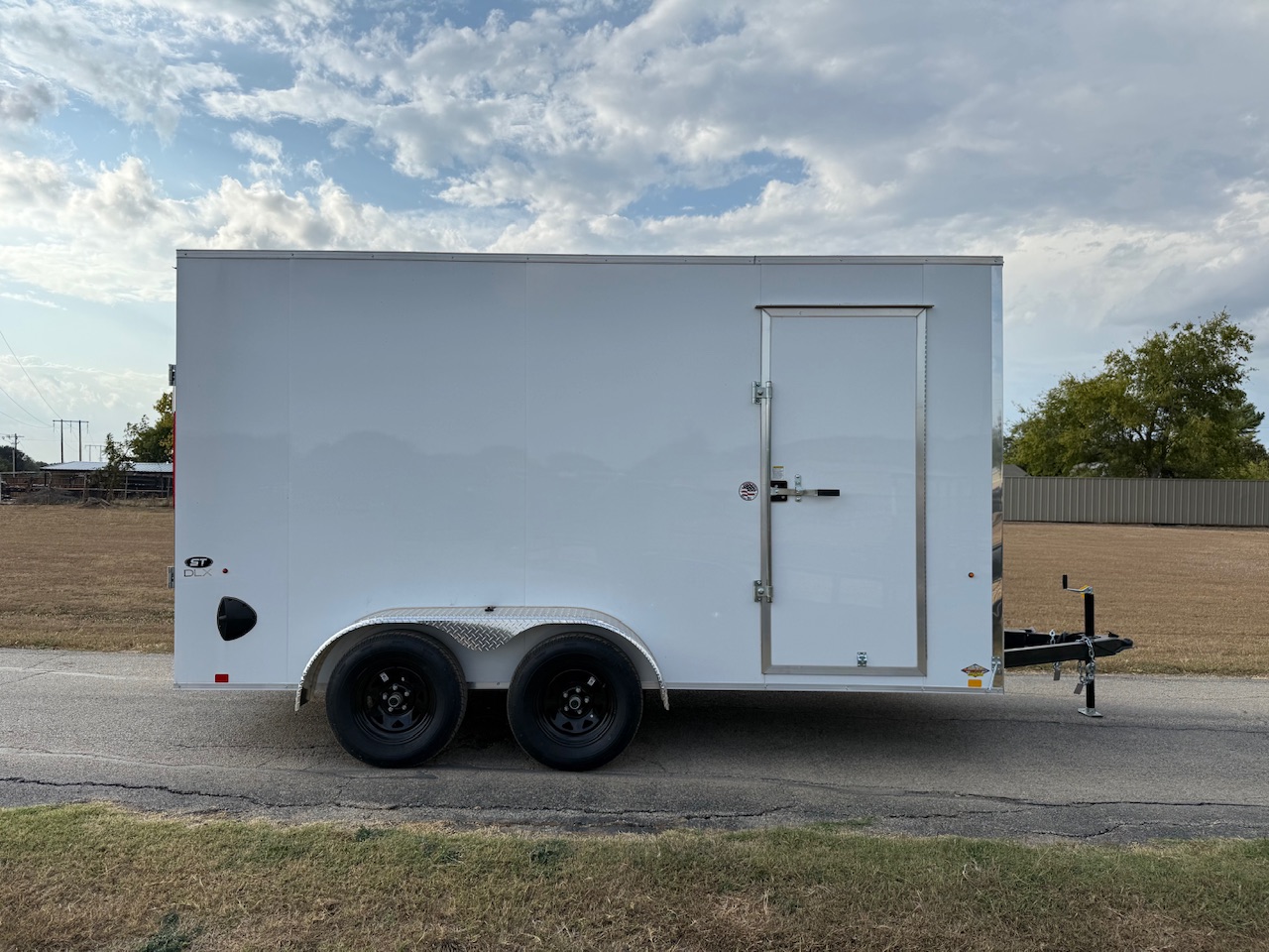 2026 LOOK 7' X 14' TANDEM AXLE ENCLOSED CARGO TRAILER WITH SPARE WHITE 7,000 GVWR - Image 3