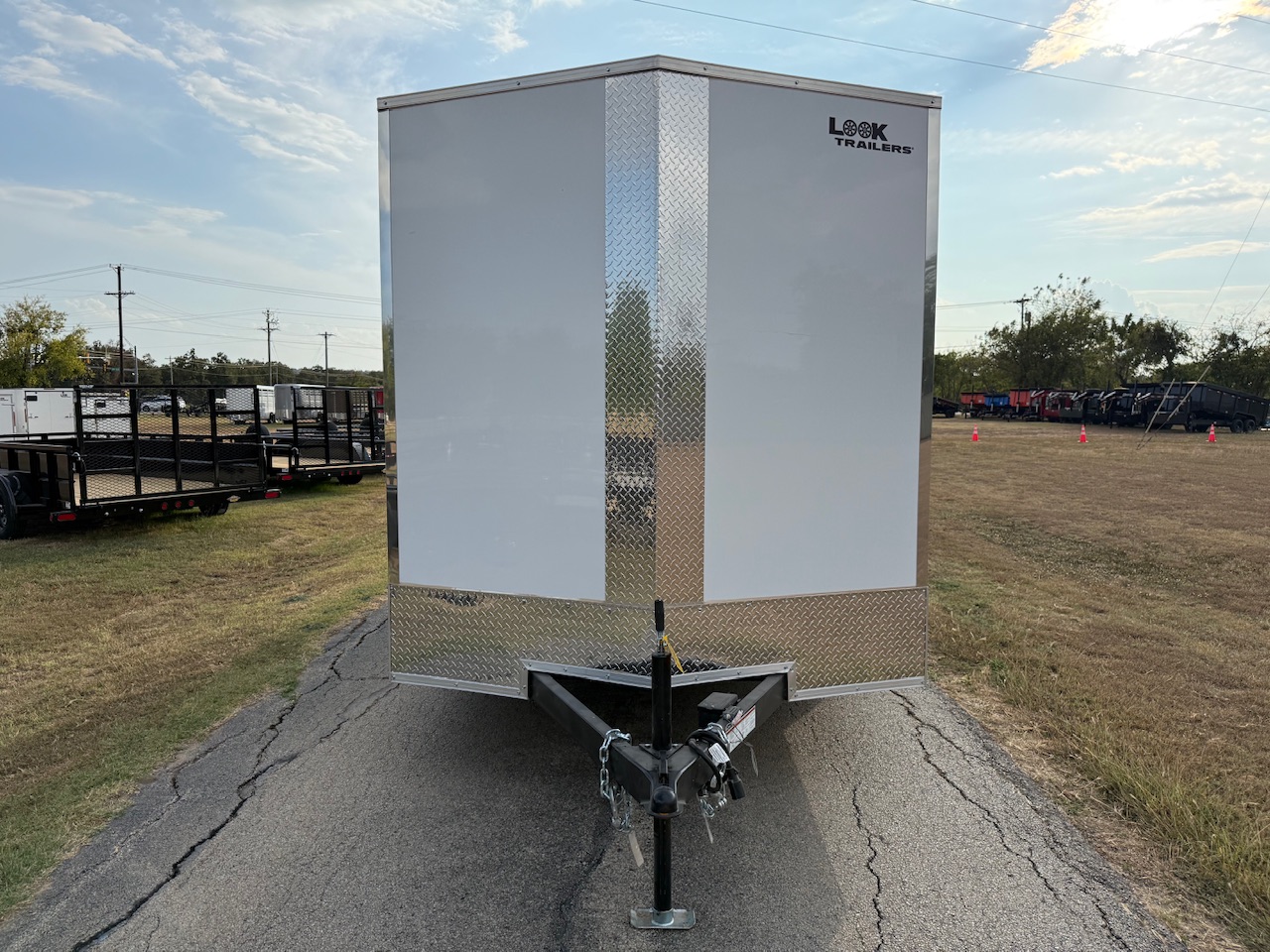 2026 LOOK 7' X 14' TANDEM AXLE ENCLOSED CARGO TRAILER WITH SPARE WHITE 7,000 GVWR - Image 8