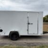 2026 LOOK 6' X 12' SINGLE AXLE ENCLOSED CARGO TRAILER W/ REAR DOUBLE DOORS, SPARE, WHITE 2,990 GVWR - Image 3