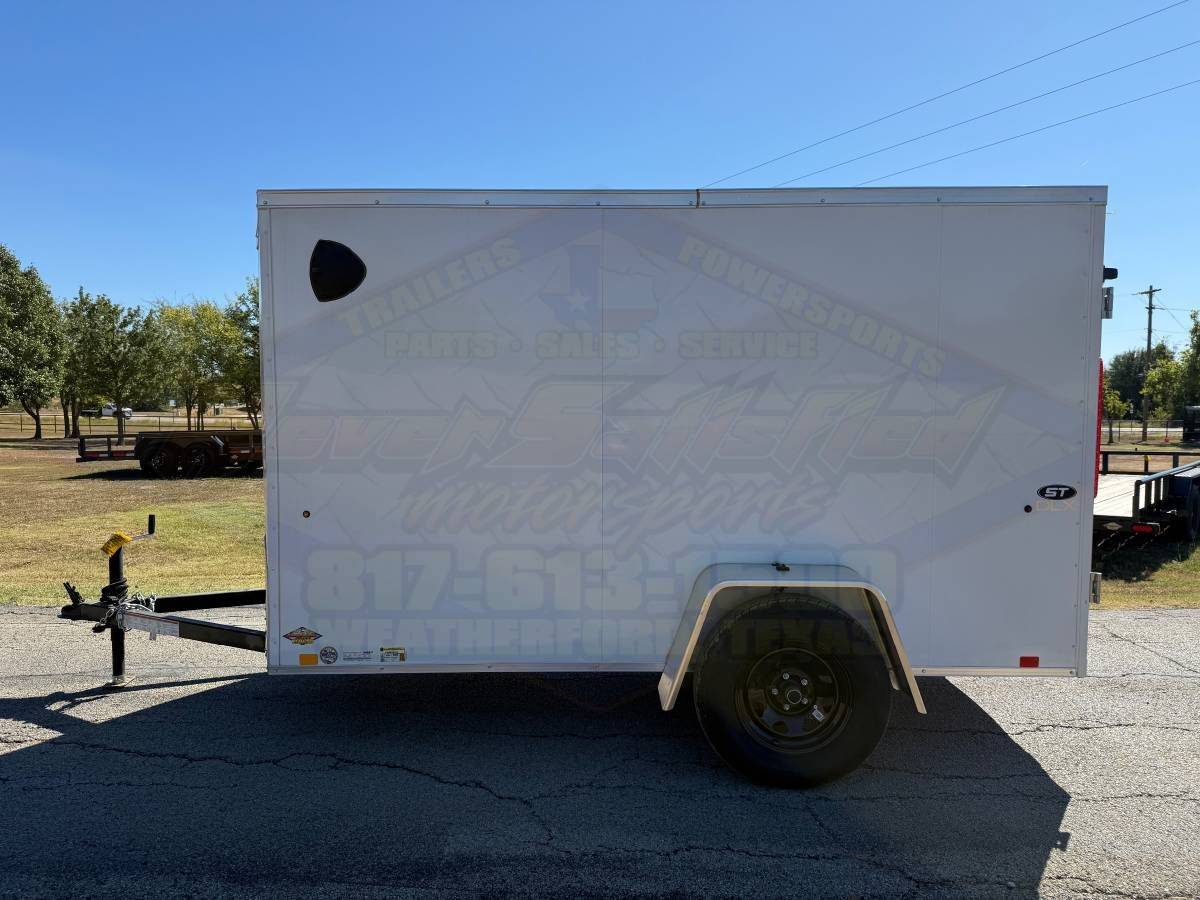 2026 LOOK 5' X 10' SINGLE AXLE ENCLOSED CARGO TRAILER W/ SPARE, WHITE 2,990 GVWR - Image 7