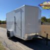 2026 LOOK 6' X 10' SINGLE AXLE ENCLOSED CARGO TRAILER W/ SPARE, WHITE 2,990 GVWR - Image 2