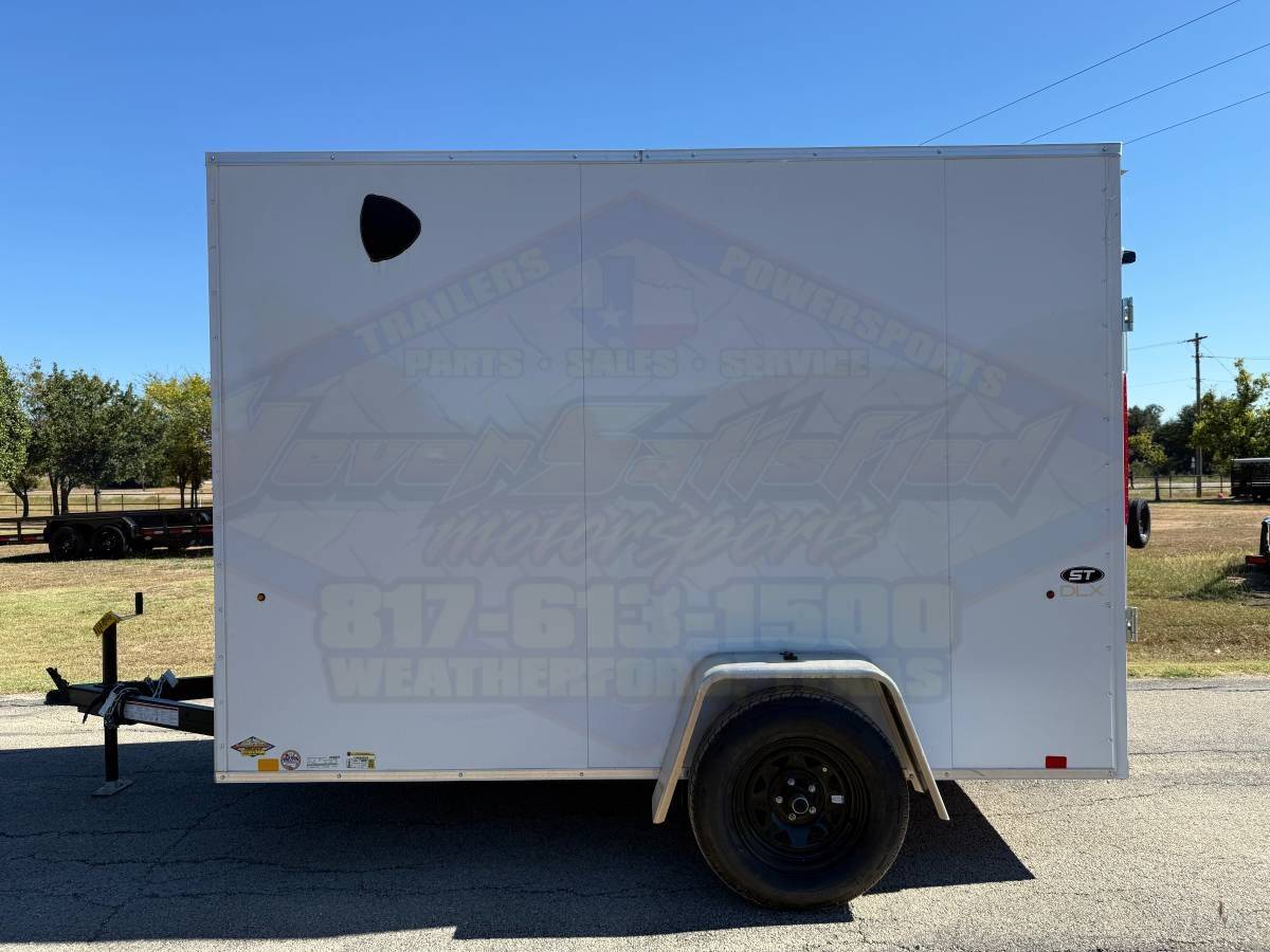 2026 LOOK 6' X 10' SINGLE AXLE ENCLOSED CARGO TRAILER W/ SPARE, WHITE 2,990 GVWR - Image 8