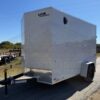 2026 LOOK 6' X 10' SINGLE AXLE ENCLOSED CARGO TRAILER W/ SPARE, WHITE 2,990 GVWR - Image 9