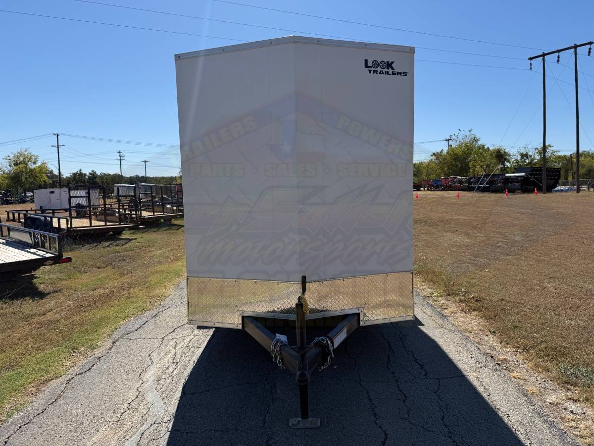 2026 LOOK 6' X 10' SINGLE AXLE ENCLOSED CARGO TRAILER W/ SPARE, WHITE 2,990 GVWR - Image 10