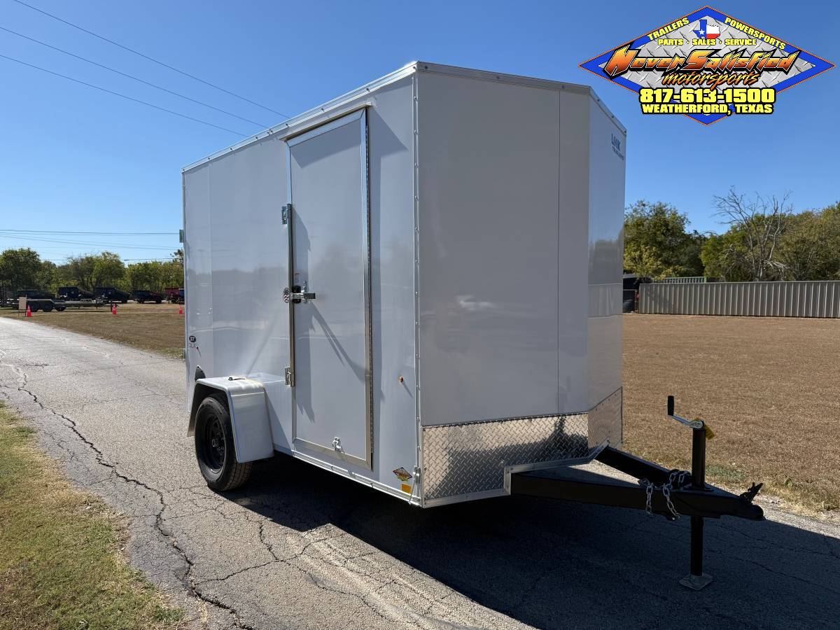 2026 LOOK 6' X 10' SINGLE AXLE ENCLOSED CARGO TRAILER W/ SPARE, WHITE 2,990 GVWR