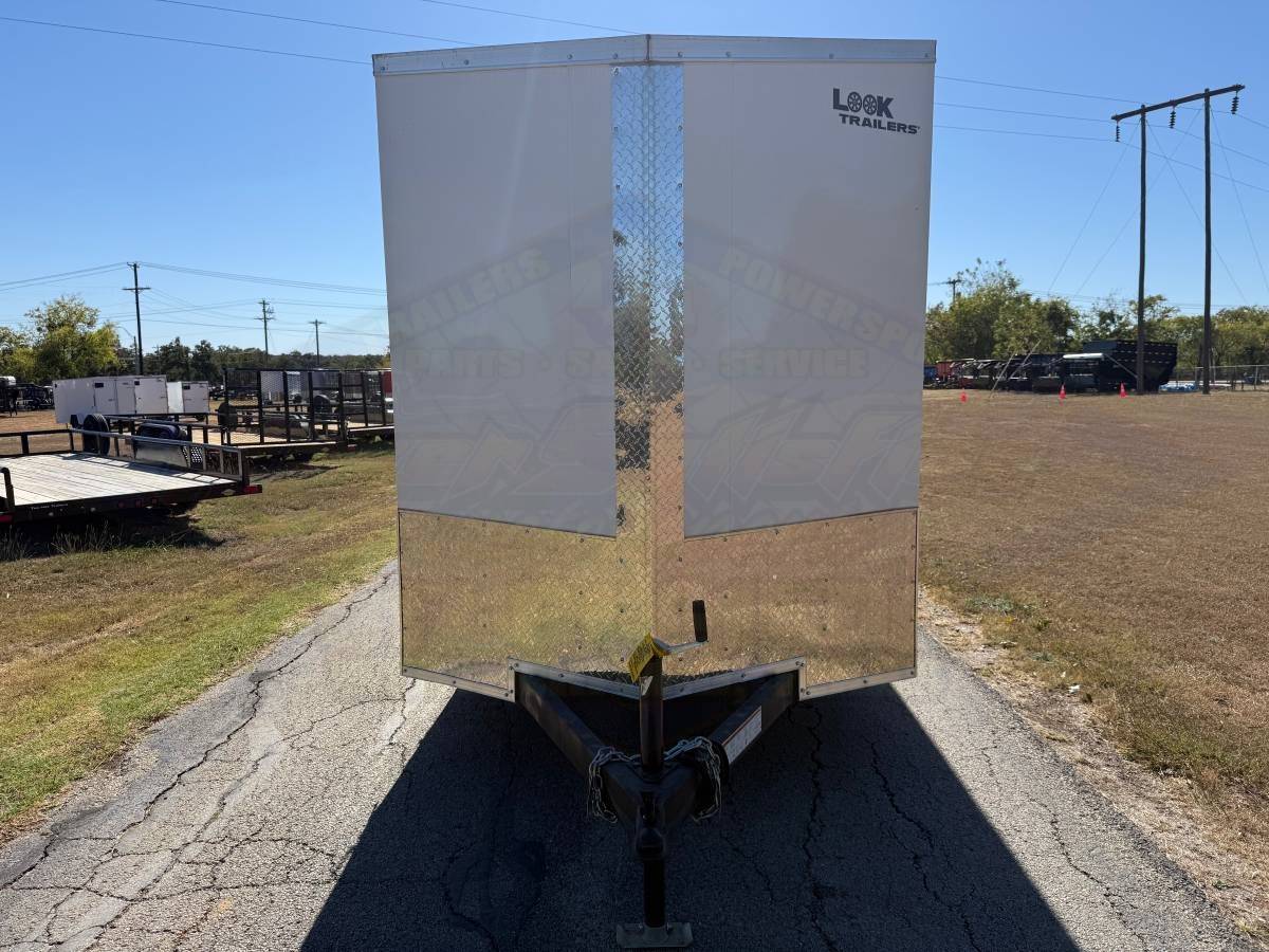 2026 LOOK 6' X 12' SINGLE AXLE ENCLOSED CARGO TRAILER W/ SPARE, WHITE 2,990 GVWR - Image 10