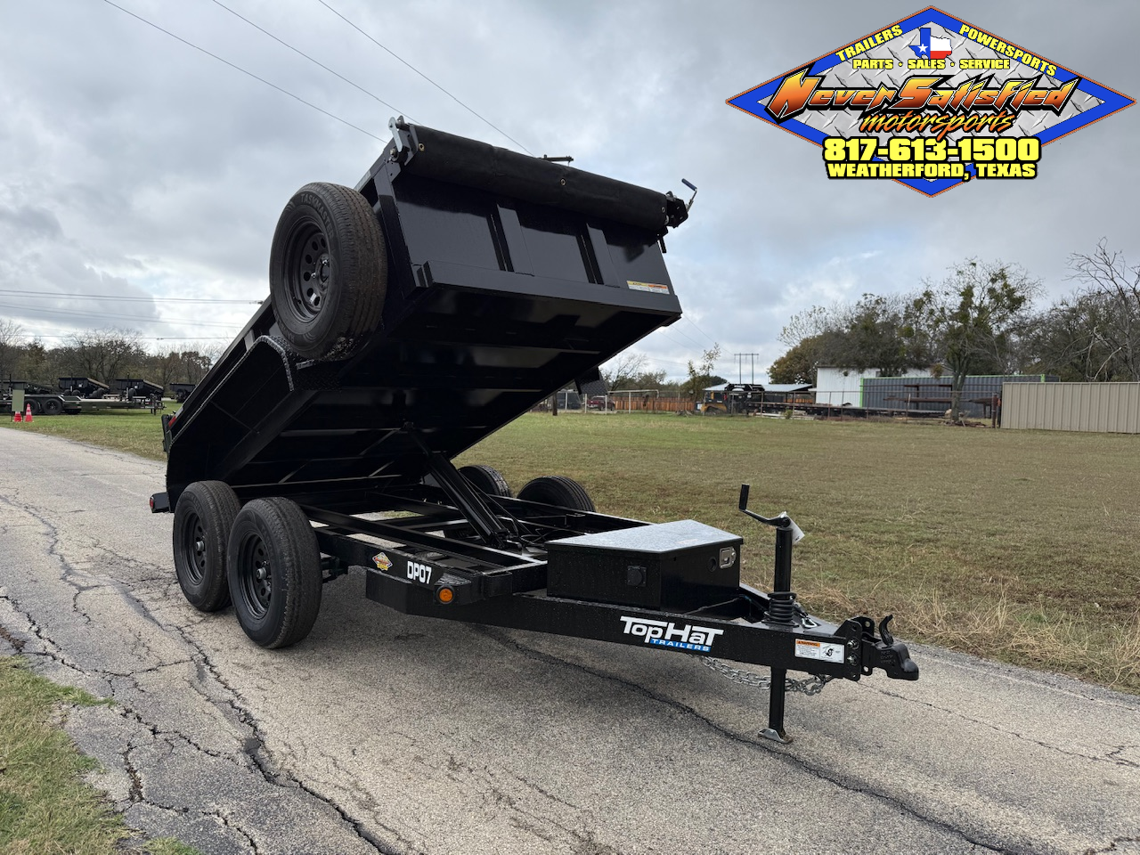 2026 TOP HAT 5' X 10' DUMP TRAILER WITH TARP AND SPARE 7,000 GVWR