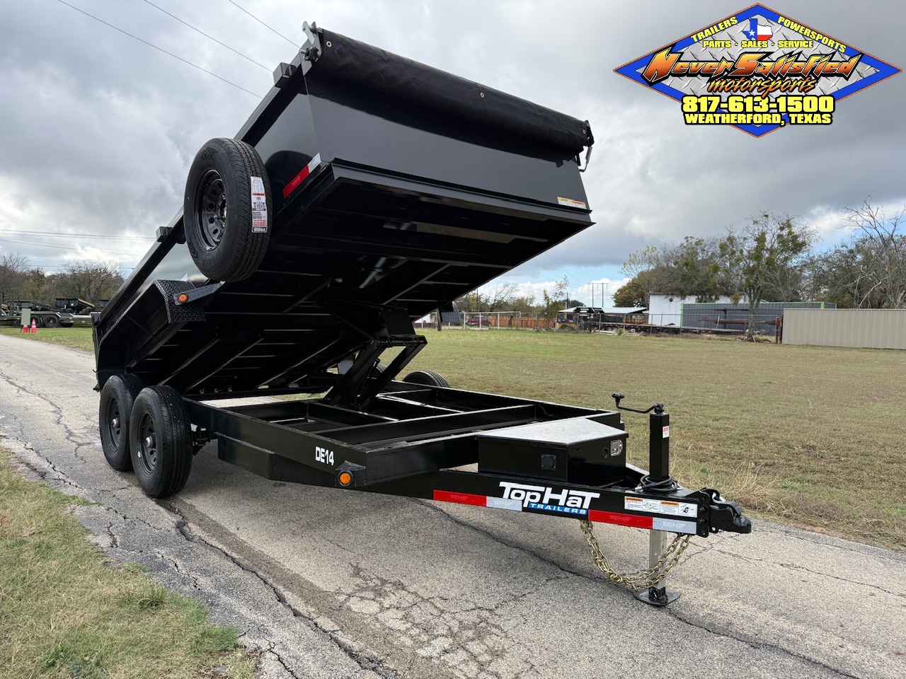 2026 TOP HAT 83" X 14' DUMP TRAILER WITH TARP, RAMPS AND SPARE 14,000 GVWR