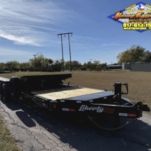 2026 LIBERTY TRAILERS 83" X 22' TILT DECK TRAILER WITH SPARE 17,500 GVWR