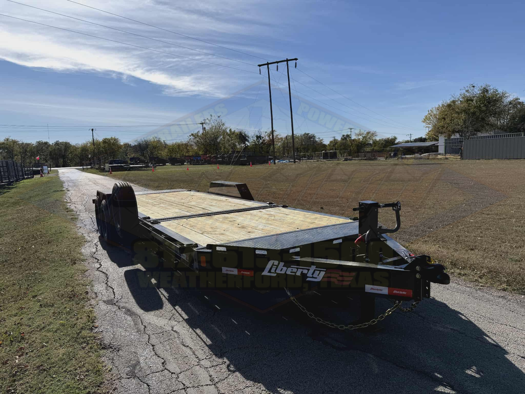 2026 LIBERTY TRAILERS 83" X 22' TILT DECK TRAILER WITH SPARE 17,500 GVWR - Image 3