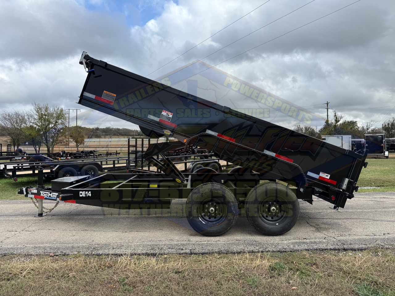 2026 TOP HAT 83" X 14' DUMP TRAILER WITH TARP, RAMPS AND SPARE 14,000 GVWR - Image 5