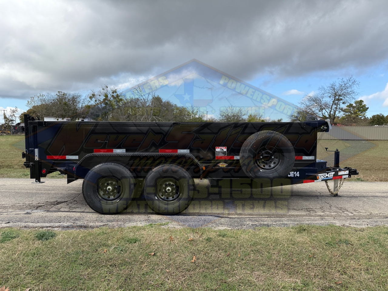 2026 TOP HAT 83" X 14' DUMP TRAILER WITH TARP, RAMPS AND SPARE 14,000 GVWR - Image 9