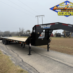 2026 TOP HAT 102" X 25' + 5' GOOSENECK TRAILER WITH JUMBO RAMPS AND SPARE 24,000 GVWR