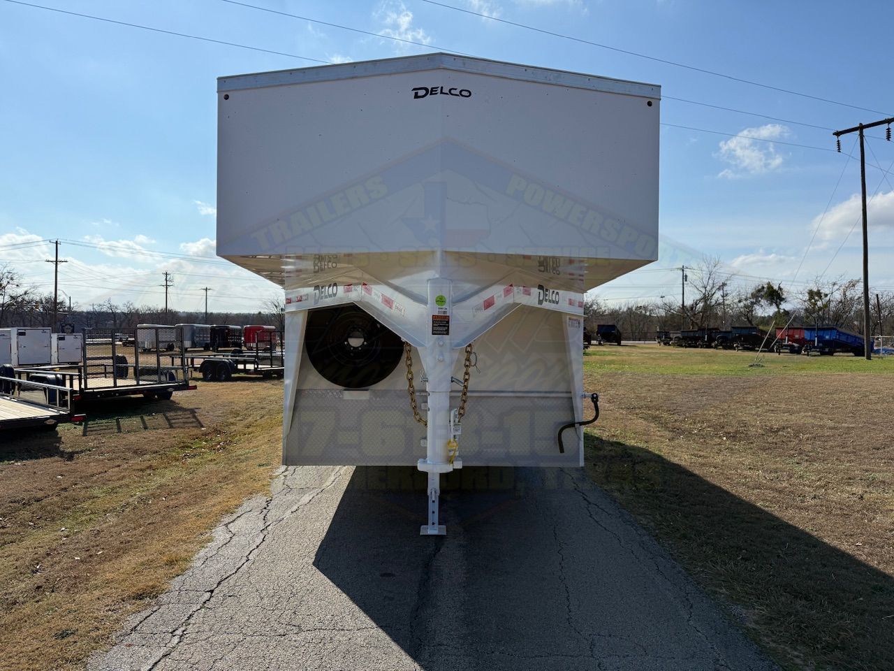 2026 DELCO 8' X 24' ALL STEEL GOOSENECK CARGO TRAILER WITH SIDE DOOR, RAMP DOOR AND SPARE 14,000 GVWR - Image 7