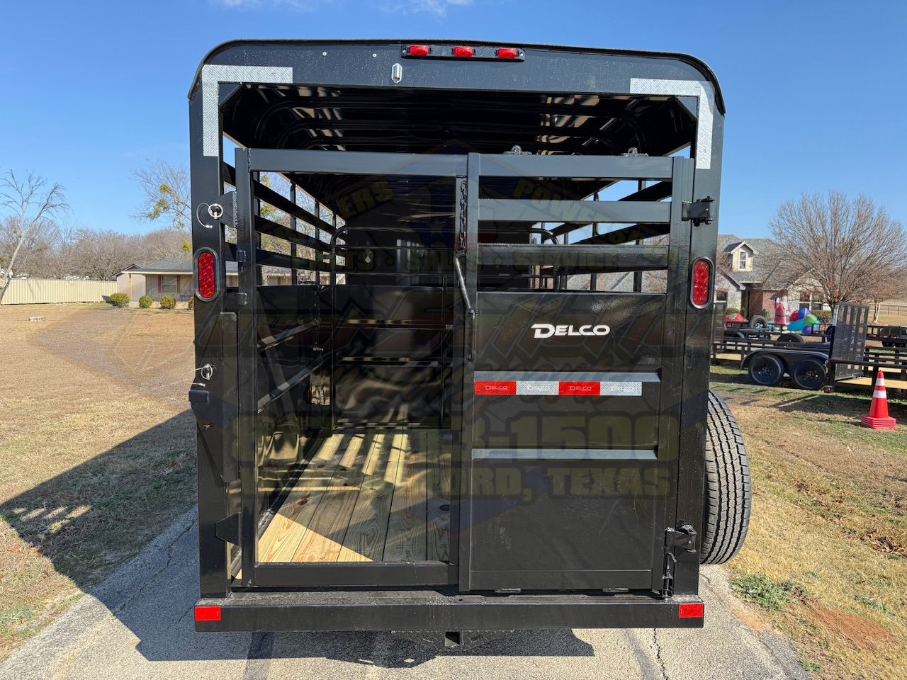2026 DELCO 6' X 16' BUMPER PULL STOCK TRAILER CHARCOAL 12,000 GVWR - Image 10