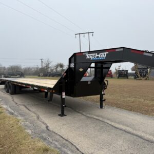 2026 TOP HAT 102" X 27' + 5' GOOSENECK TRAILER WITH JUMBO RAMPS AND SPARE 24,000 GVWR