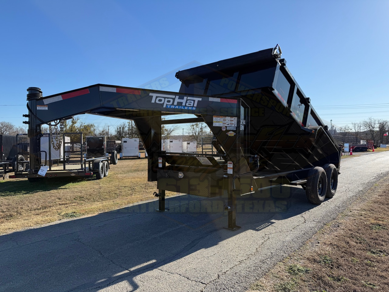 2026 TOP HAT 83" X 14' GOOSENECK DUMP TRAILER WITH TARP, RAMPS AND SPARE 14,000 GVWR - Image 12