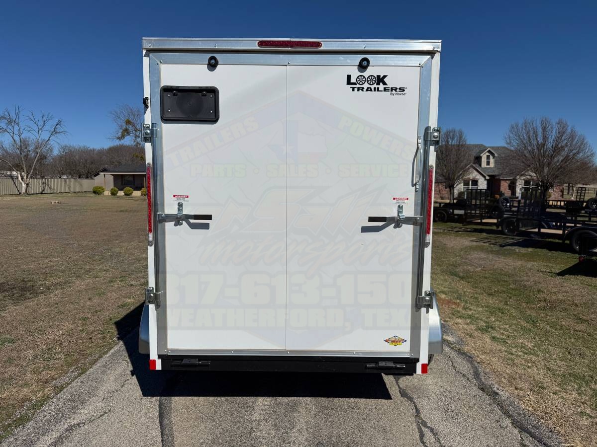 2026 LOOK 6' X 12' TANDEM AXLE ENCLOSED CARGO TRAILER WITH SPARE, WHITE 7,000 GVWR - Image 5