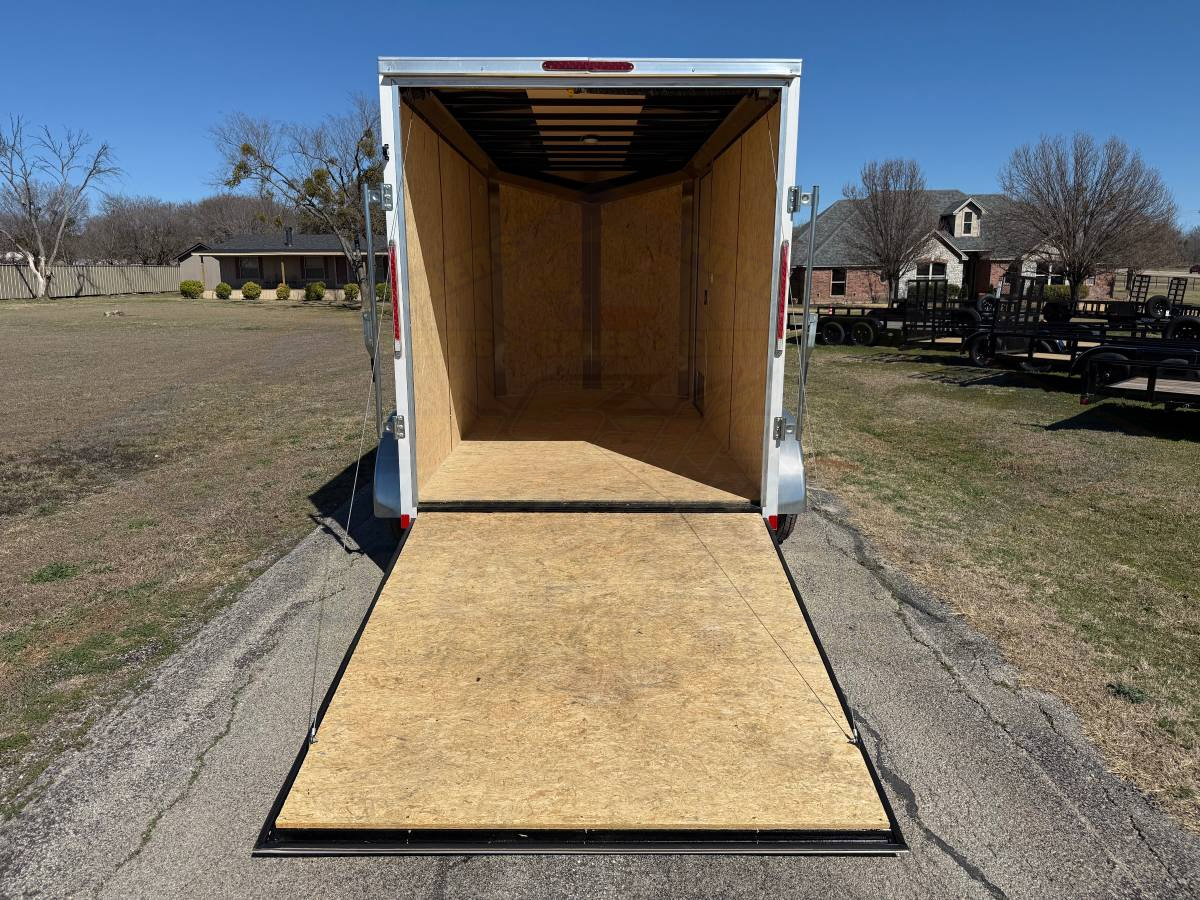 2026 LOOK 6' X 12' TANDEM AXLE ENCLOSED CARGO TRAILER WITH SPARE, WHITE 7,000 GVWR - Image 6