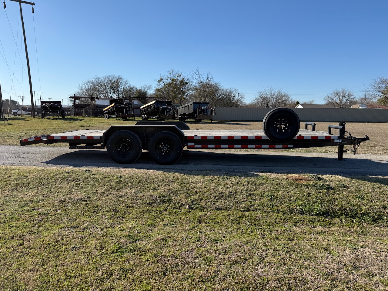 2023 LACOSTA 83" X 24' BUMPER PULL EQUIPMENT TRAILER WITH SLIDE OUT RAMPS 14,000 GVWR - Image 3