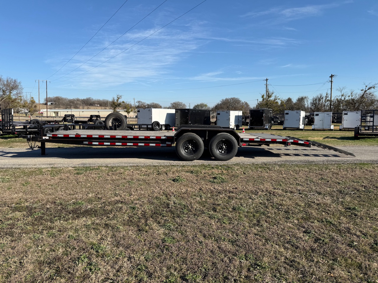2023 LACOSTA 83" X 24' BUMPER PULL EQUIPMENT TRAILER WITH SLIDE OUT RAMPS 14,000 GVWR - Image 6
