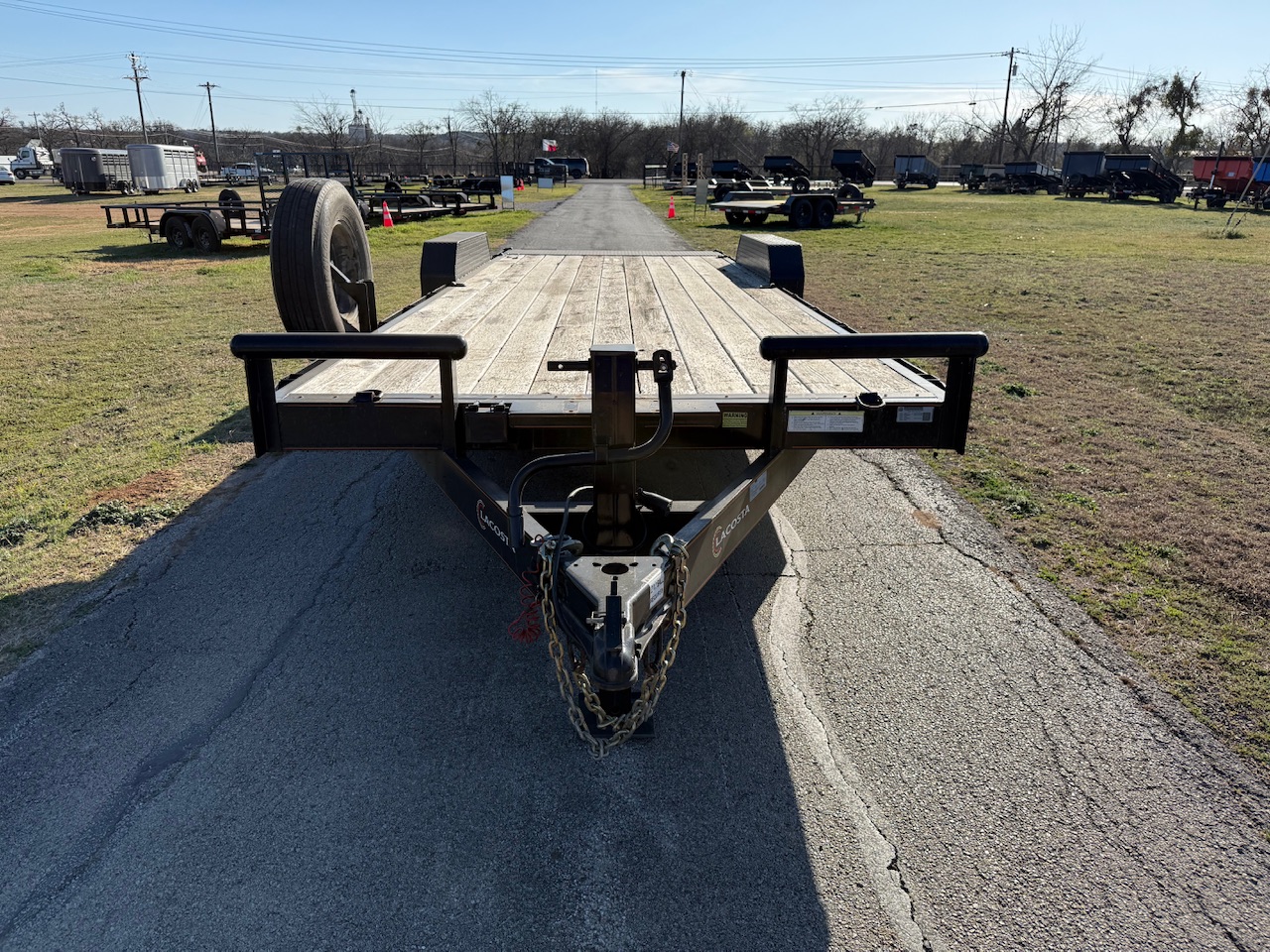 2023 LACOSTA 83" X 24' BUMPER PULL EQUIPMENT TRAILER WITH SLIDE OUT RAMPS 14,000 GVWR - Image 8